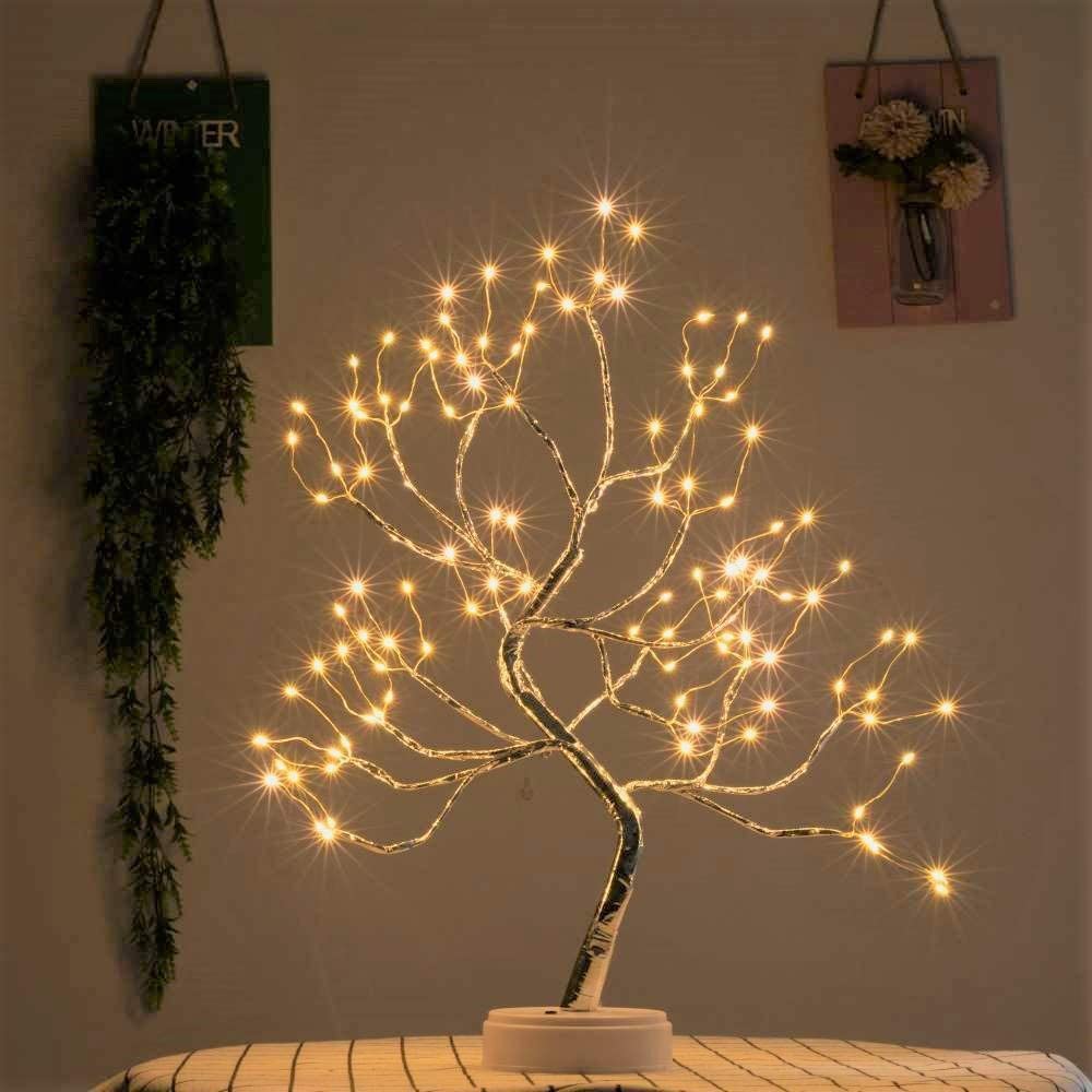 Battery Powered USB LED Fairy Tree Light Copper Wire Home Party